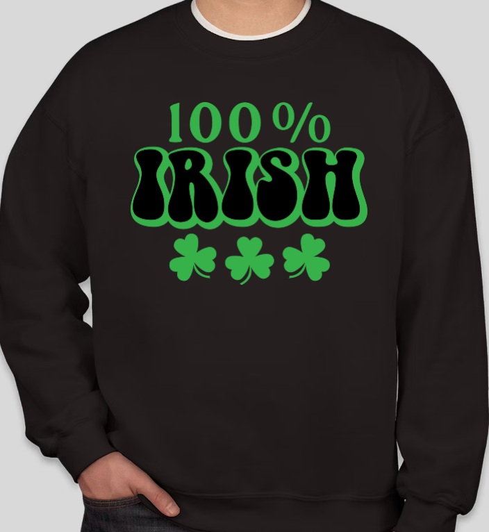 100% Irish crewneck