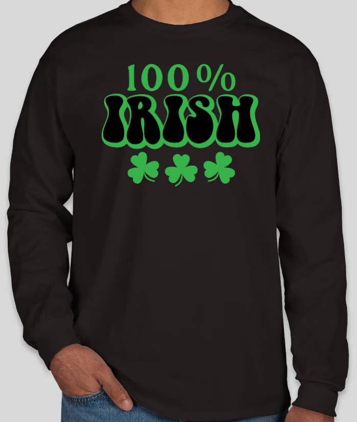 100% Irish long sleeve