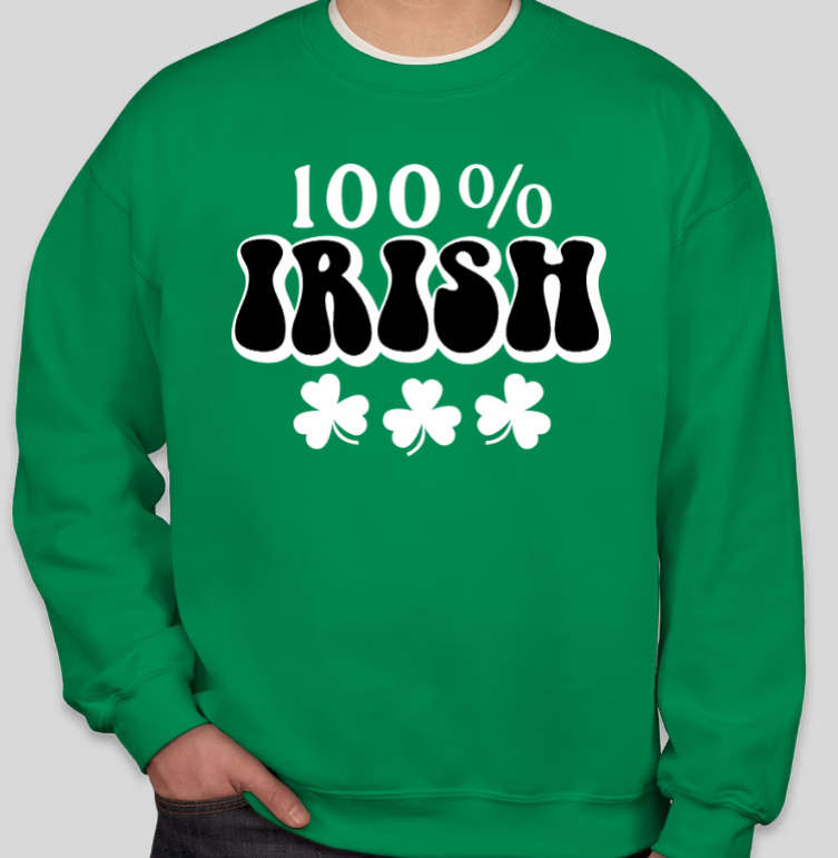100% Irish crewneck
