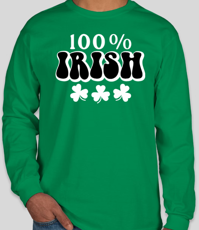 100% Irish long sleeve