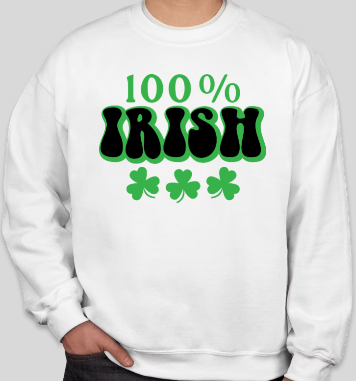 100% Irish crewneck