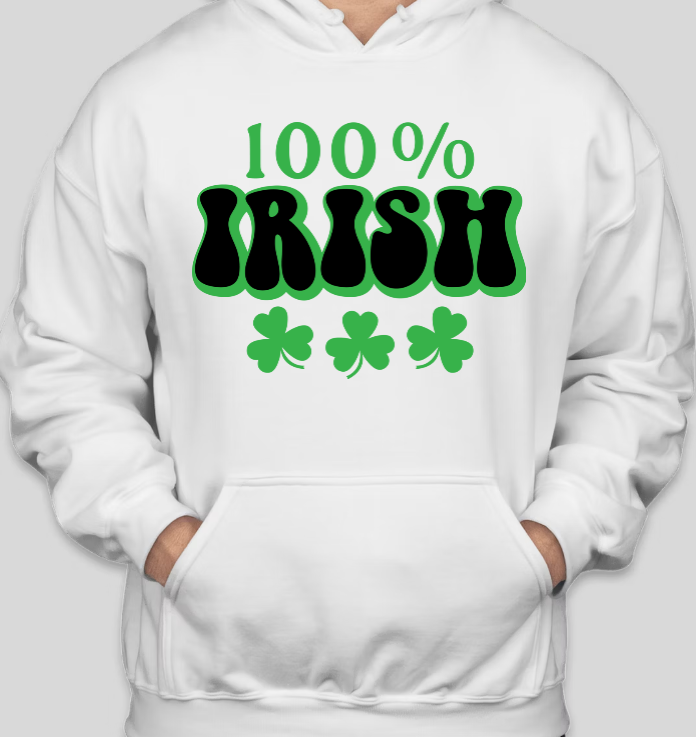 100% Irish hoodie
