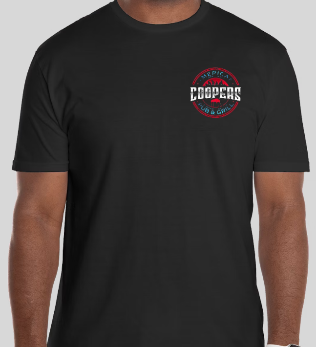 Coopers T-shirt (Black, Sports Grey and White)