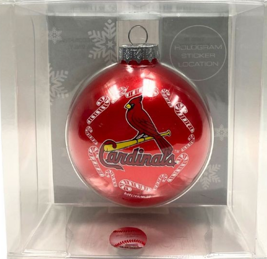 Cardinals Candy Cane Ornament