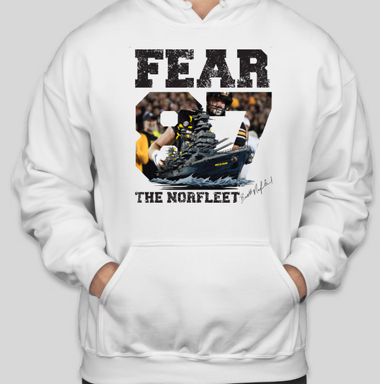 Fear the Norfleet Hoodie (Black, Gold, Sport Grey and White)