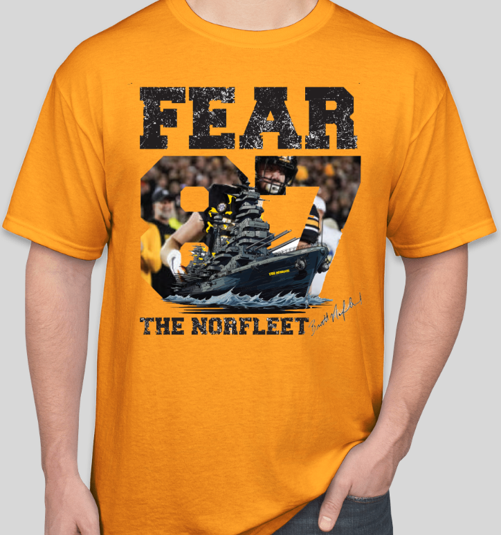 Fear the Norfleet T-Shirt (Black, Gold, Sport Grey and White)