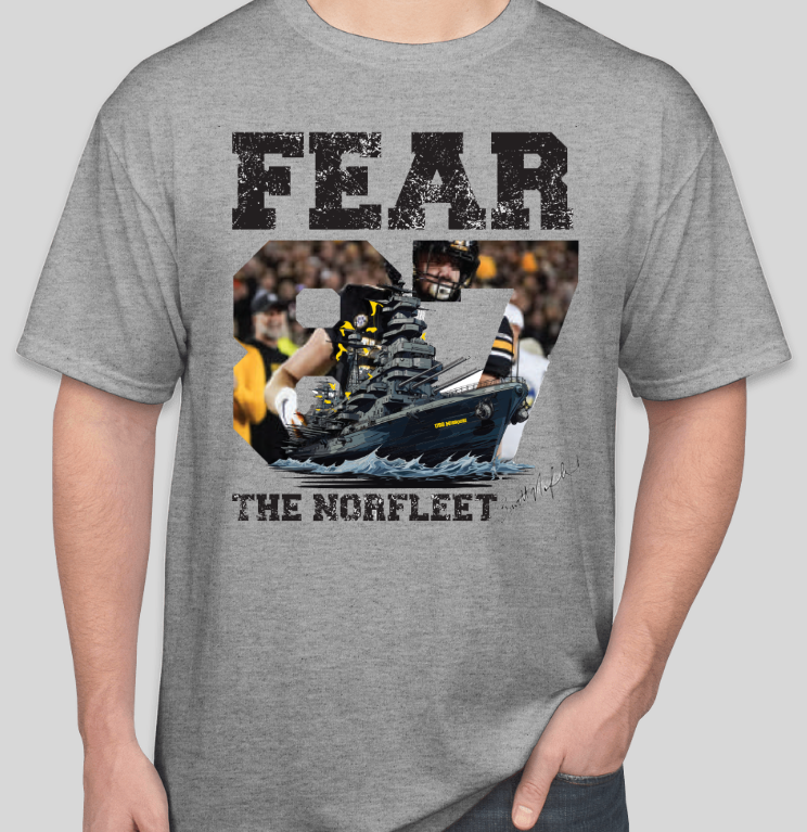 Fear the Norfleet T-Shirt (Black, Gold, Sport Grey and White)