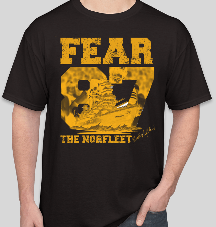 Fear the Norfleet T-Shirt (Black, Gold, Sport Grey and White)