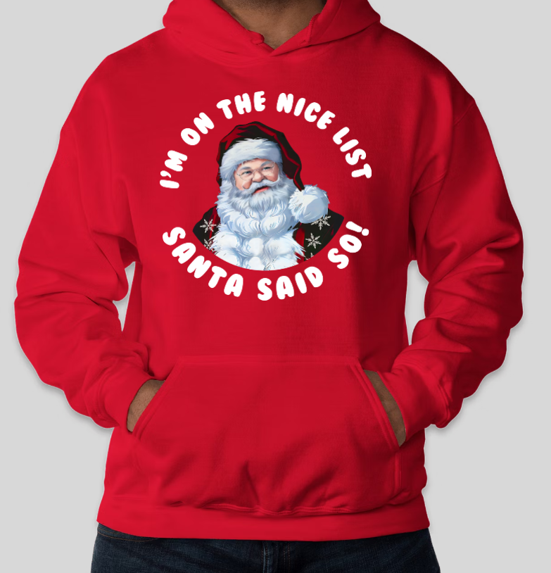 Santa Nice List Hoodie