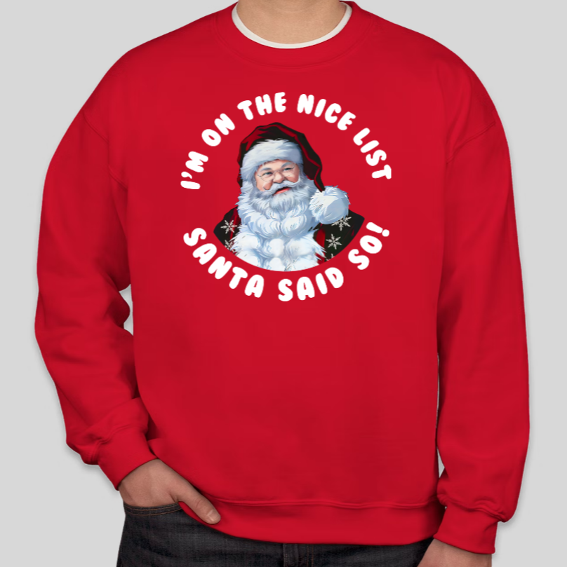 Santa Nice List Crewneck