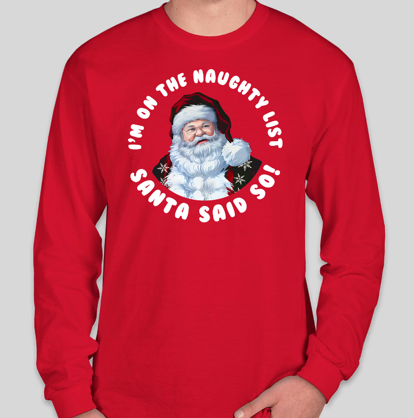 Santa Naughty List Crewneck