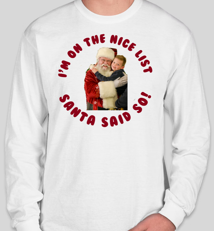 Santa Nice List Long Sleeve