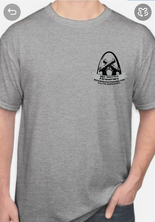 Mid America T-Shirt (Sport Grey and White)