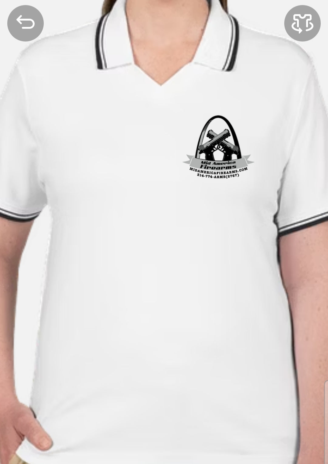 Mid America Dri Fit Polo (White)