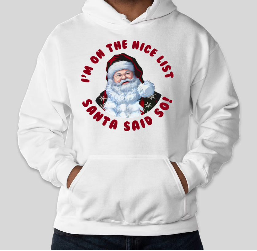 Santa Nice List Hoodie