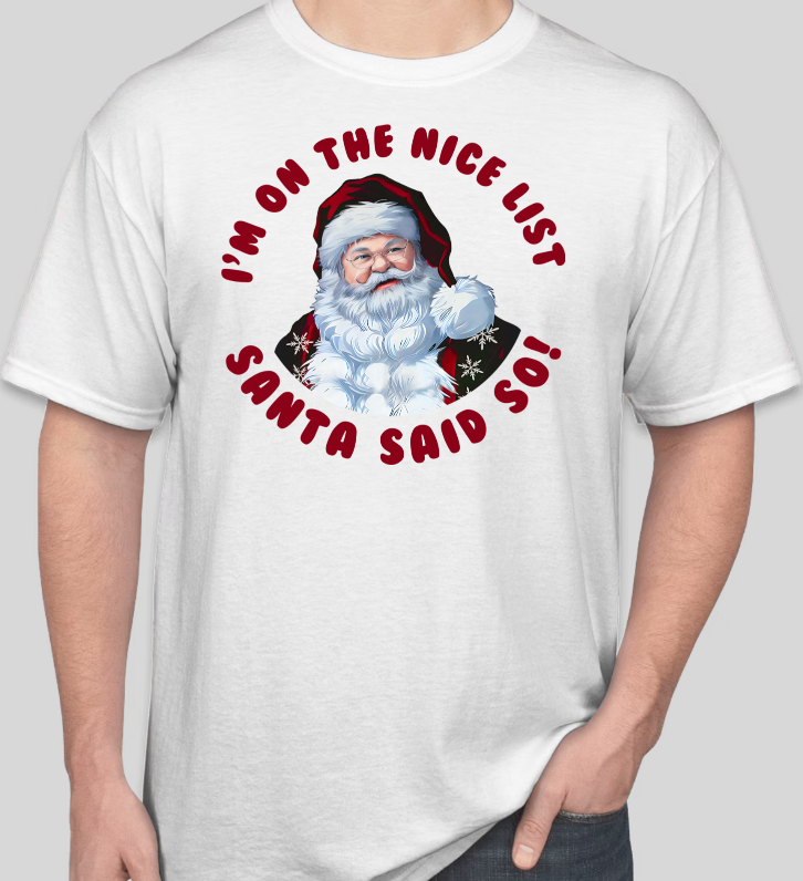 Santa Nice List T-Shirt