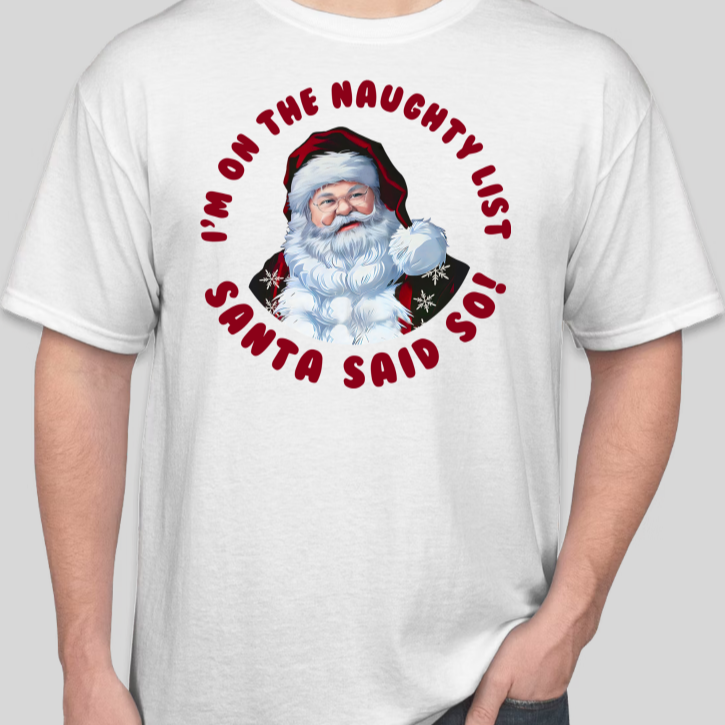 Santa Naughty List T-Shirt