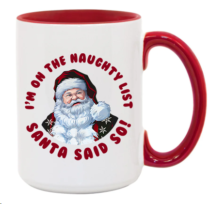 Santa Naughty List Coffee Mug