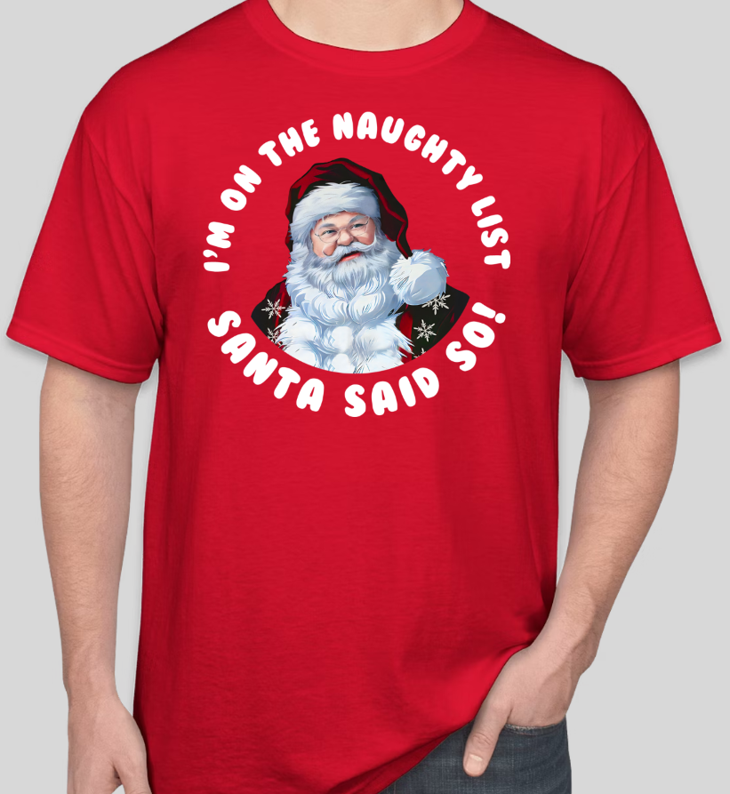 Santa Naughty List T-Shirt