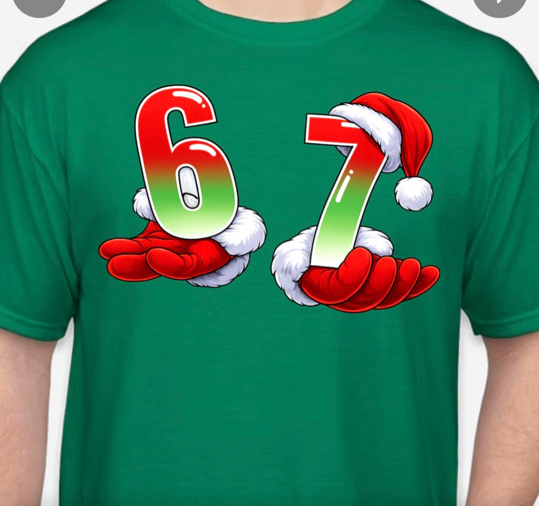 Santa Gloves 6 7 T-Shirt