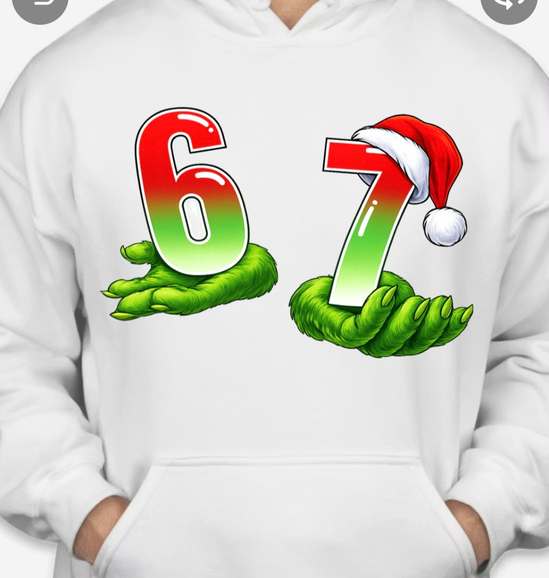 Grinch Hands 6 7 Hoodie