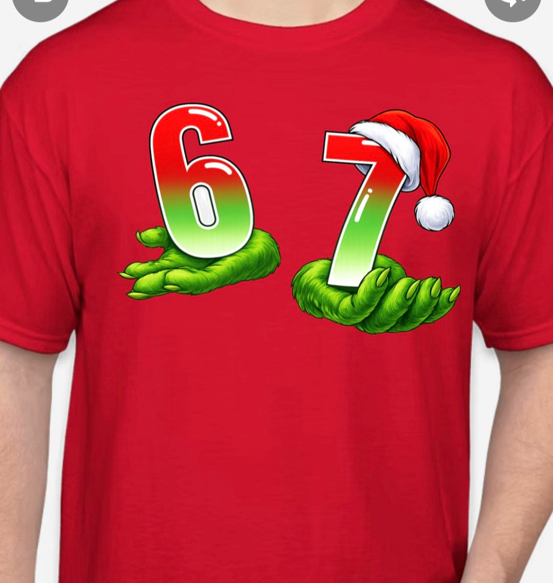 Grinch Hands 6 7 T-shirt