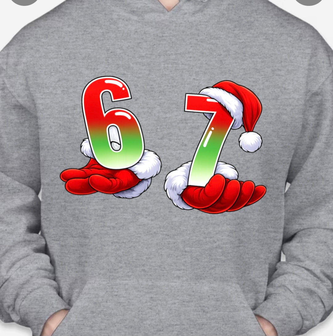 Santa Gloves 6 7 Hoodie