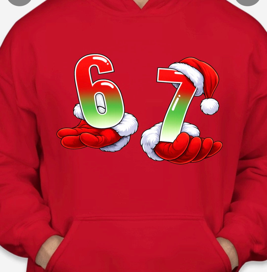 Santa Gloves 6 7 Hoodie