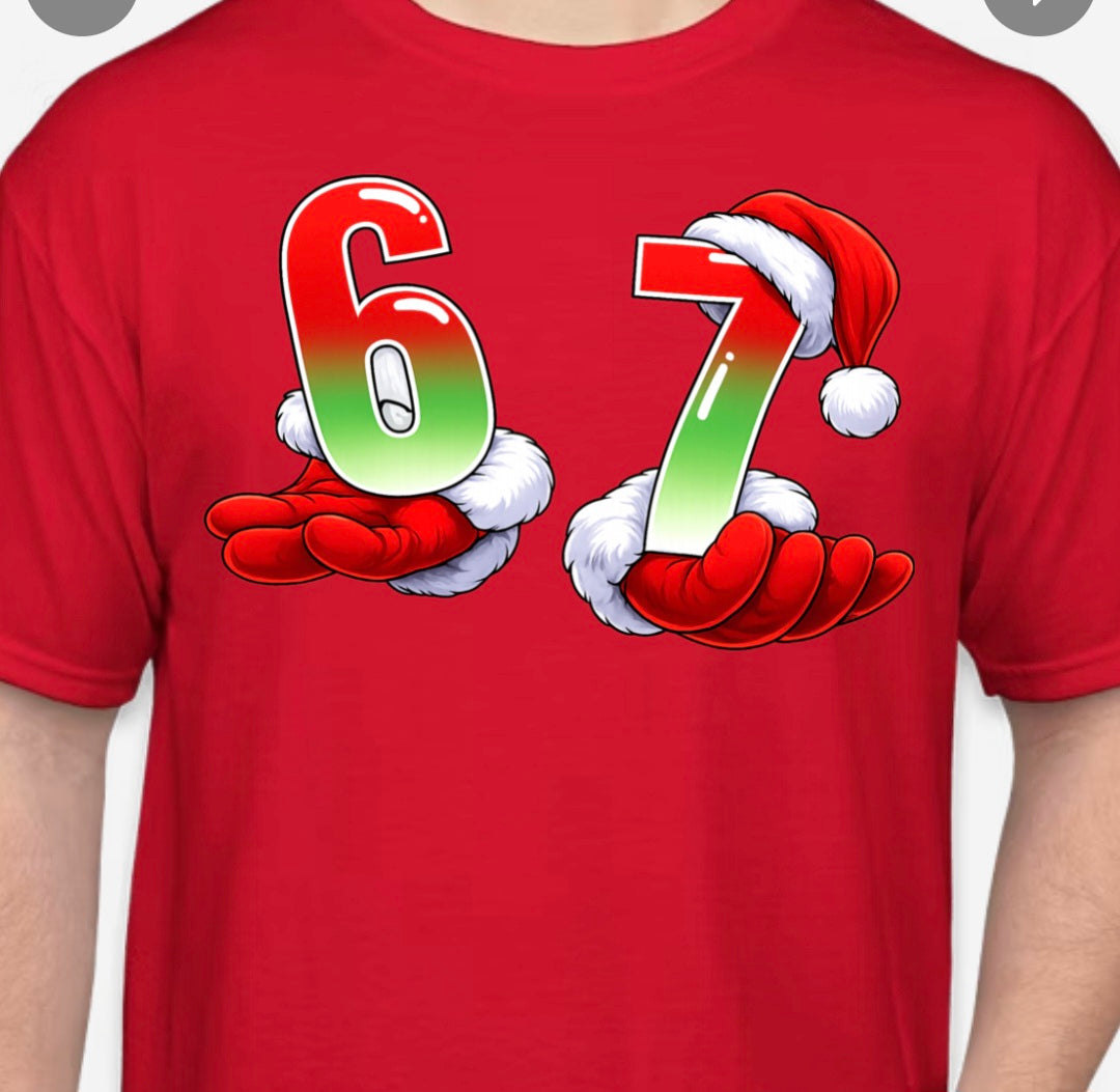 Santa Gloves 6 7 T-Shirt