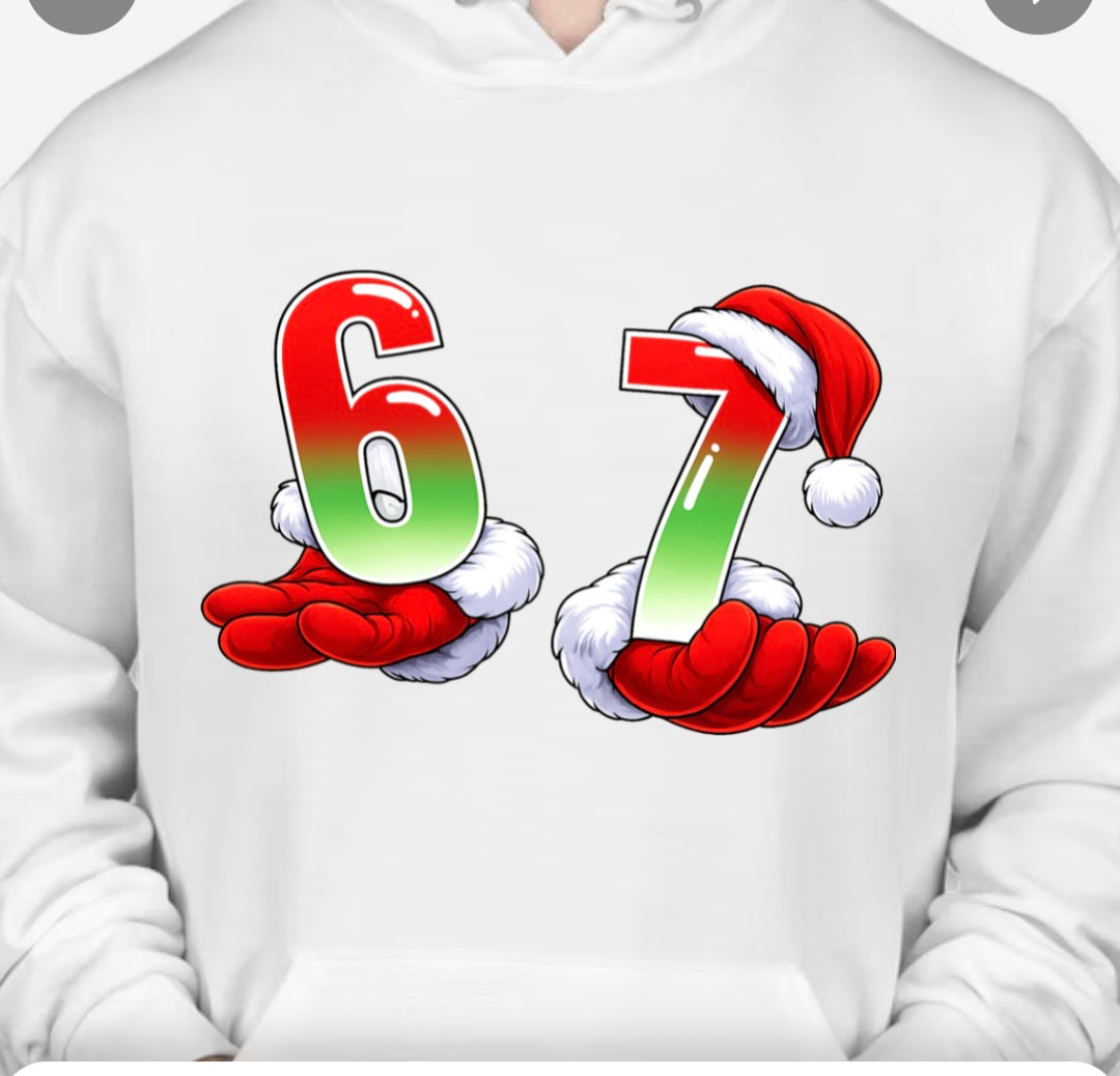 Santa Gloves 6 7 Hoodie